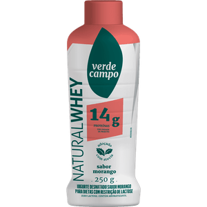 IOGURTE VERDE CAMPO WHEY LACFREE 14G PROT 250G MORANGO
